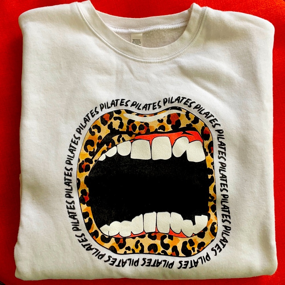 Worn once!  Pilates honey sweatshirt